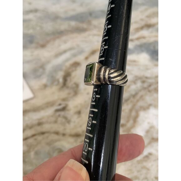 .925 Peridot Stone Sterling Silver Ring #august birthstone - Picture 7 of 7